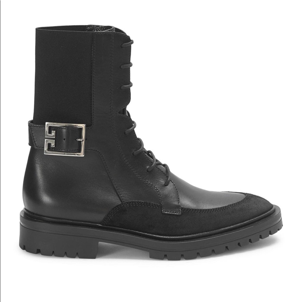 Givenchy Aviator Leather/Suede Ankle Boot. - image 1